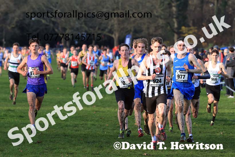 Junior Men (Under-20s), 2023 British Athletics Cross Challenge, Sefton Park, Liverpool. Photo: David T. Hewitson/Sports for All Pics